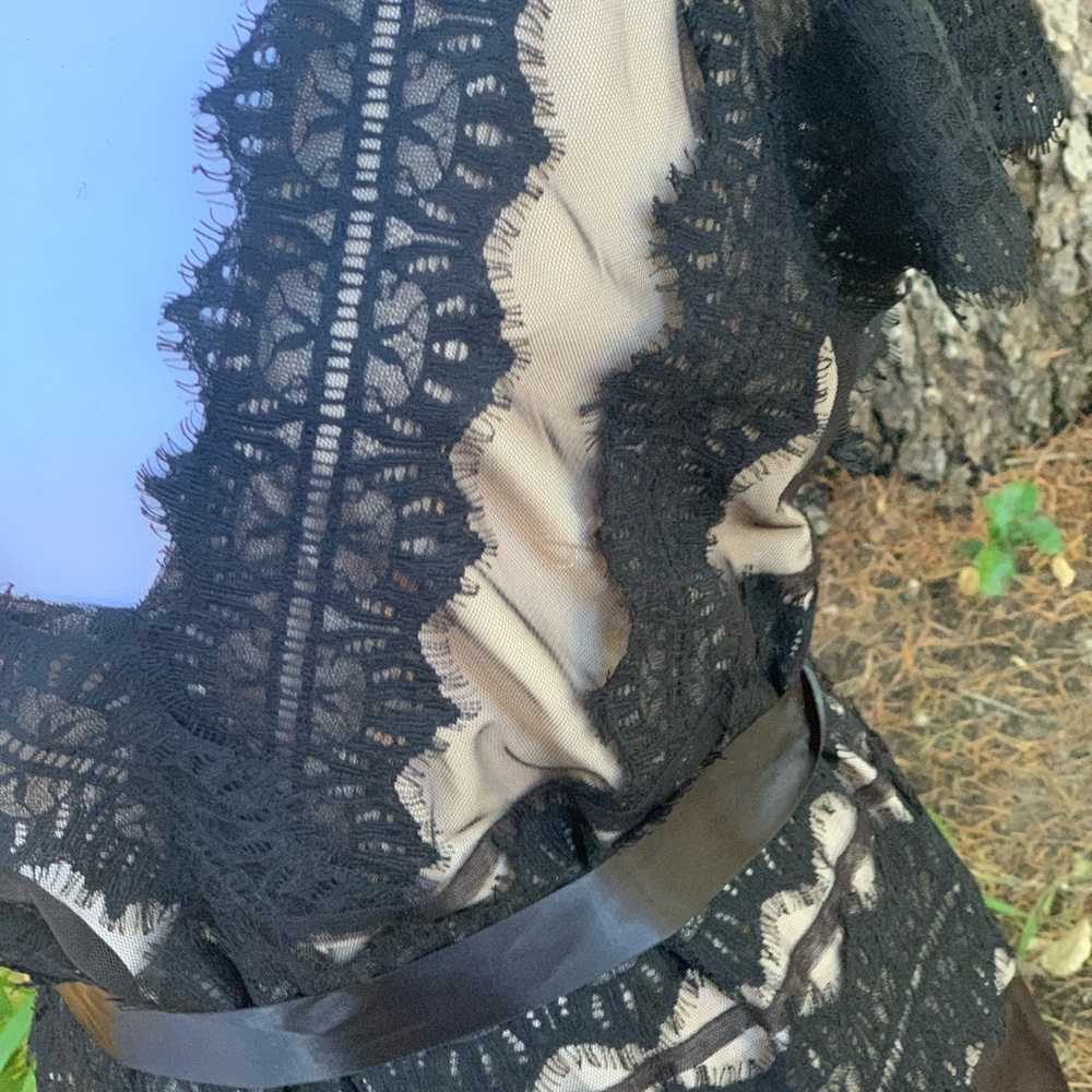 Black lace blouse size 22